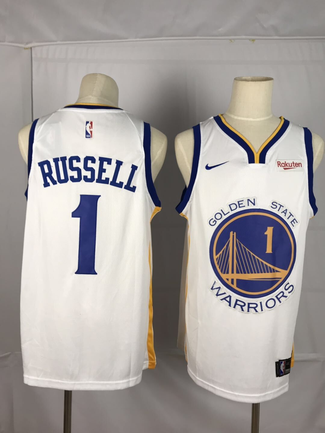 Men Golden State Warriors #1 Russell white Nike Game NBA Jerseys